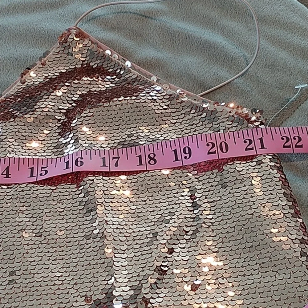ASOS Rose Gold Sequin Cami  Top 14 - Picture 11 of 11